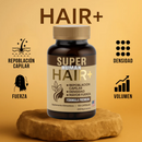 Hair+™ – Cápsulas para Crecimiento Capilar con Hierro Hemo, Biotina y Quercetina para Crecimiento, Densidad y Fuerza – Fórmula Avanzada Natural (120 Cápsulas)