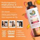 MaryRuth's, Suplemento multivitamínico para favorecer el crecimiento del cabello, Melocotón y mango, 450 ml